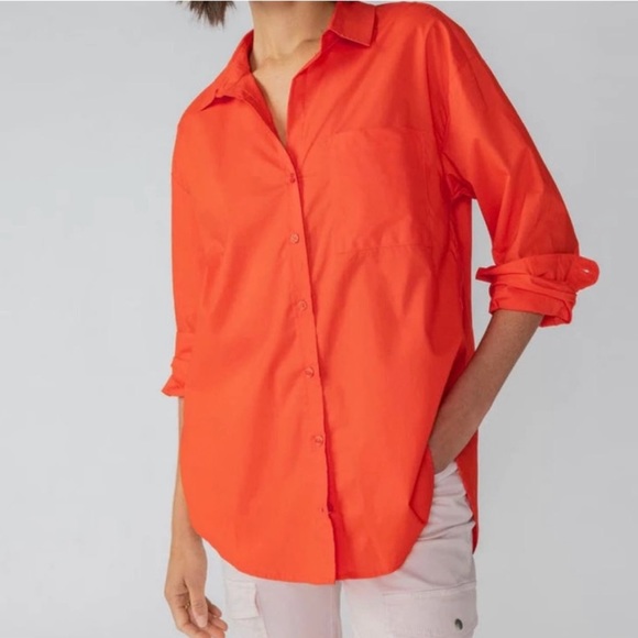 NWT Sanctuary Blouse back slit button down tunic - Picture 1 of 6